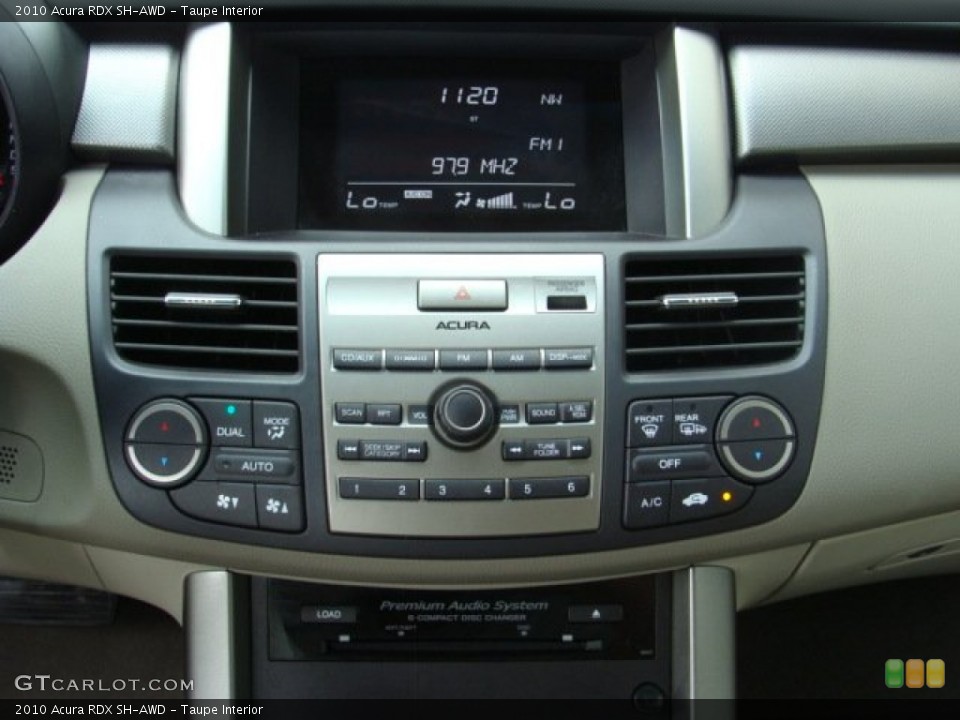 Taupe Interior Controls for the 2010 Acura RDX SH-AWD #51718939