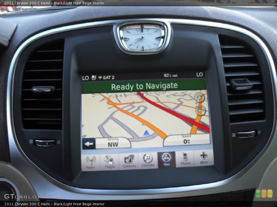 Black/Light Frost Beige Interior Navigation for the 2011 Chrysler 300 C Hemi #51720160