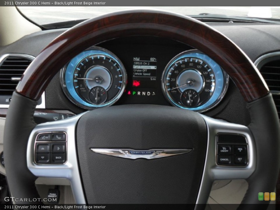 Black/Light Frost Beige Interior Gauges for the 2011 Chrysler 300 C Hemi #51720172