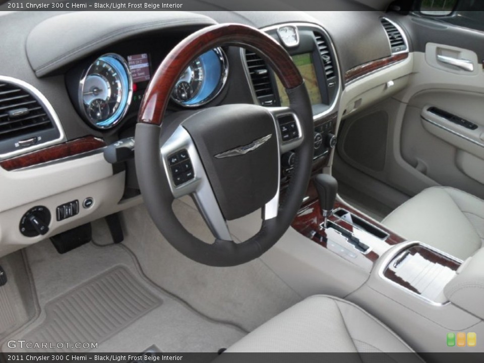 Black/Light Frost Beige Interior Dashboard for the 2011 Chrysler 300 C Hemi #51720262