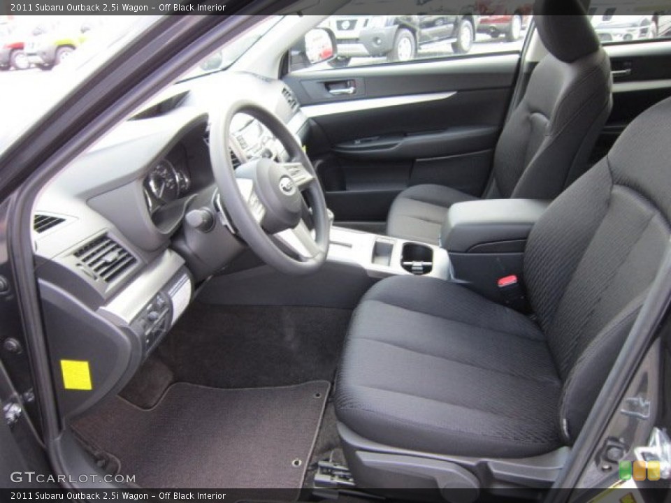 Off Black Interior Photo for the 2011 Subaru Outback 2.5i Wagon #51722323