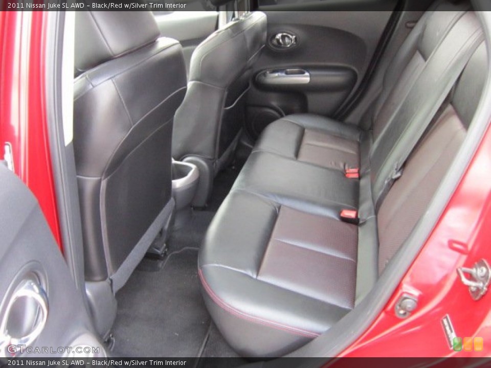 Black/Red w/Silver Trim Interior Photo for the 2011 Nissan Juke SL AWD #51722686