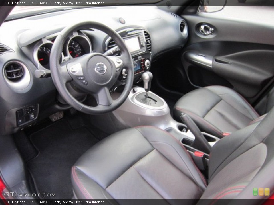 Black/Red w/Silver Trim Interior Photo for the 2011 Nissan Juke SL AWD #51722716