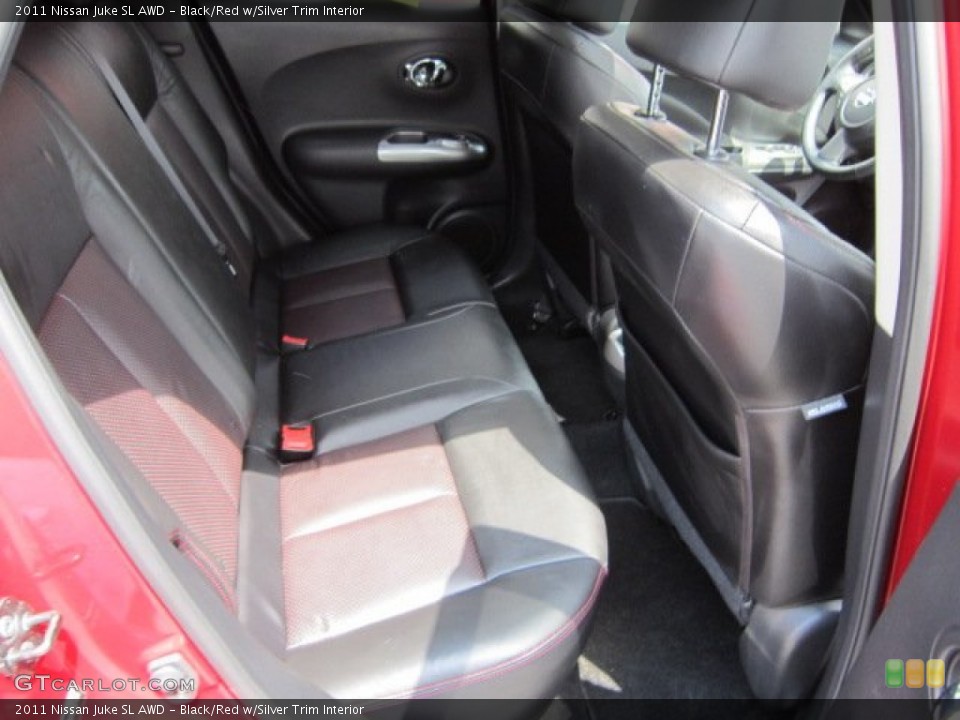 Black/Red w/Silver Trim Interior Photo for the 2011 Nissan Juke SL AWD #51722728