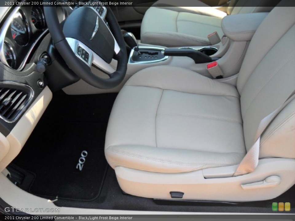 Black/Light Frost Beige Interior Photo for the 2011 Chrysler 200 Limited Convertible #51725152