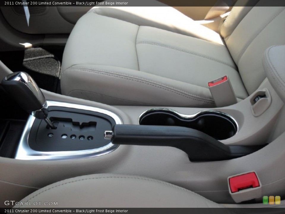 Black/Light Frost Beige Interior Transmission for the 2011 Chrysler 200 Limited Convertible #51725179