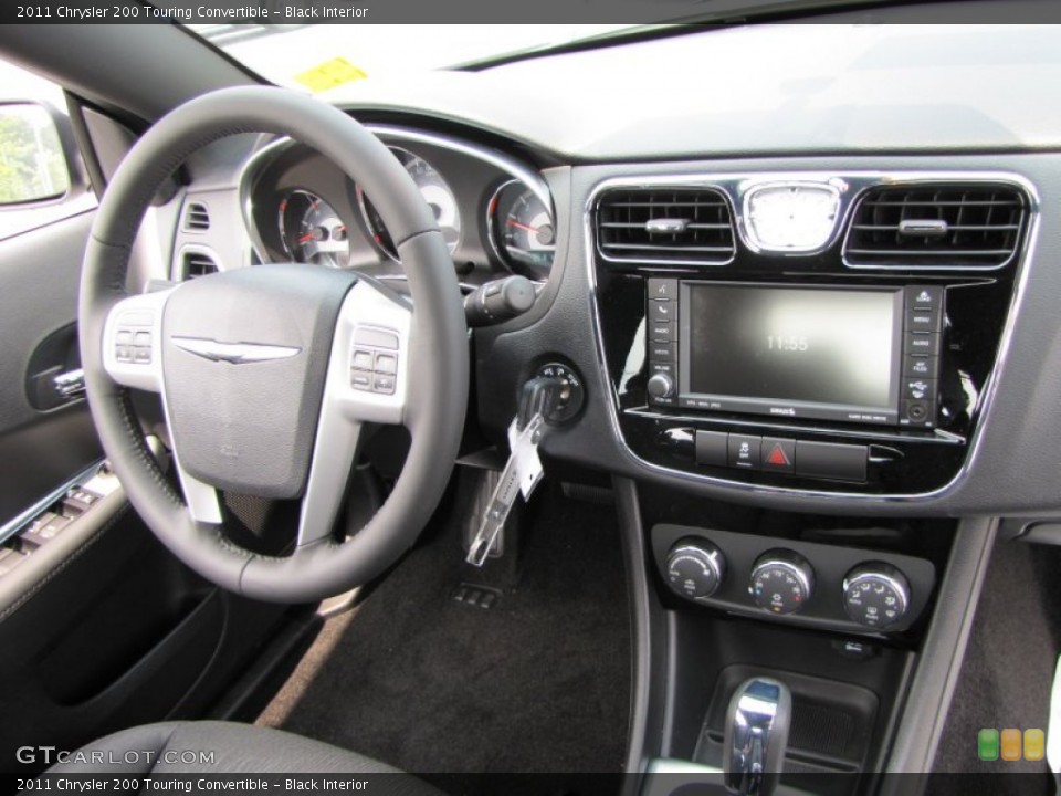 Black Interior Dashboard for the 2011 Chrysler 200 Touring Convertible #51730960