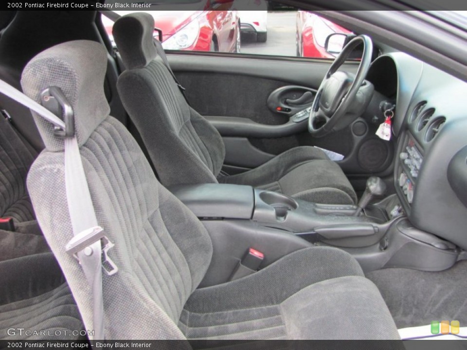 Ebony Black Interior Photo for the 2002 Pontiac Firebird Coupe #51736087