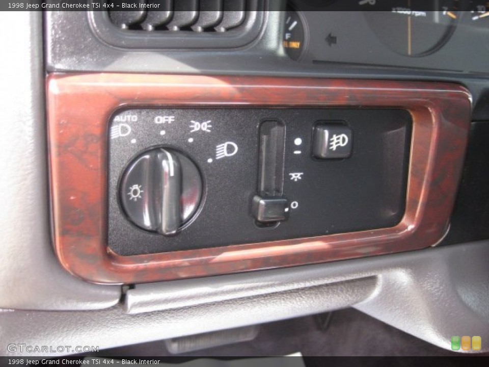 Black Interior Controls for the 1998 Jeep Grand Cherokee TSi 4x4 #51736324