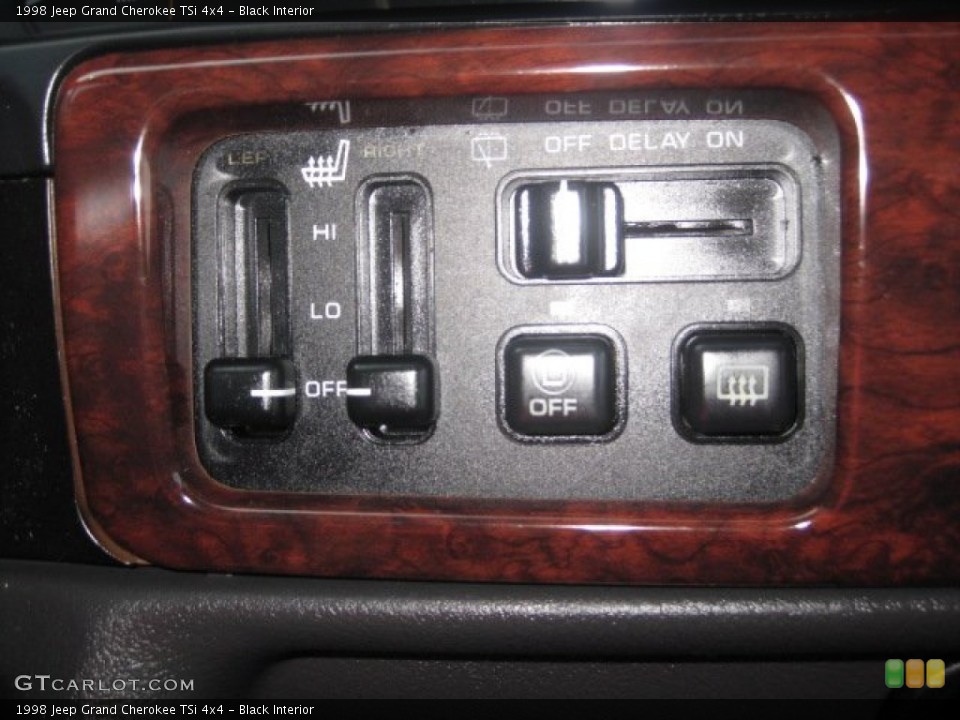 Black Interior Controls for the 1998 Jeep Grand Cherokee TSi 4x4 #51736366