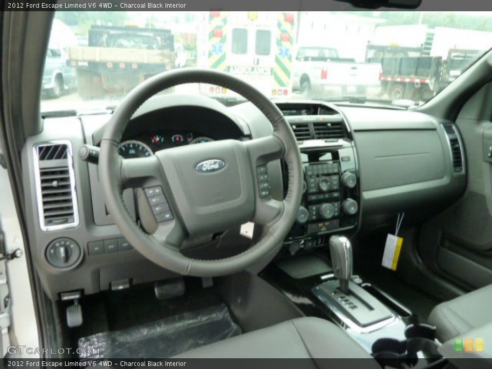 Charcoal Black Interior Photo for the 2012 Ford Escape Limited V6 4WD #51738025