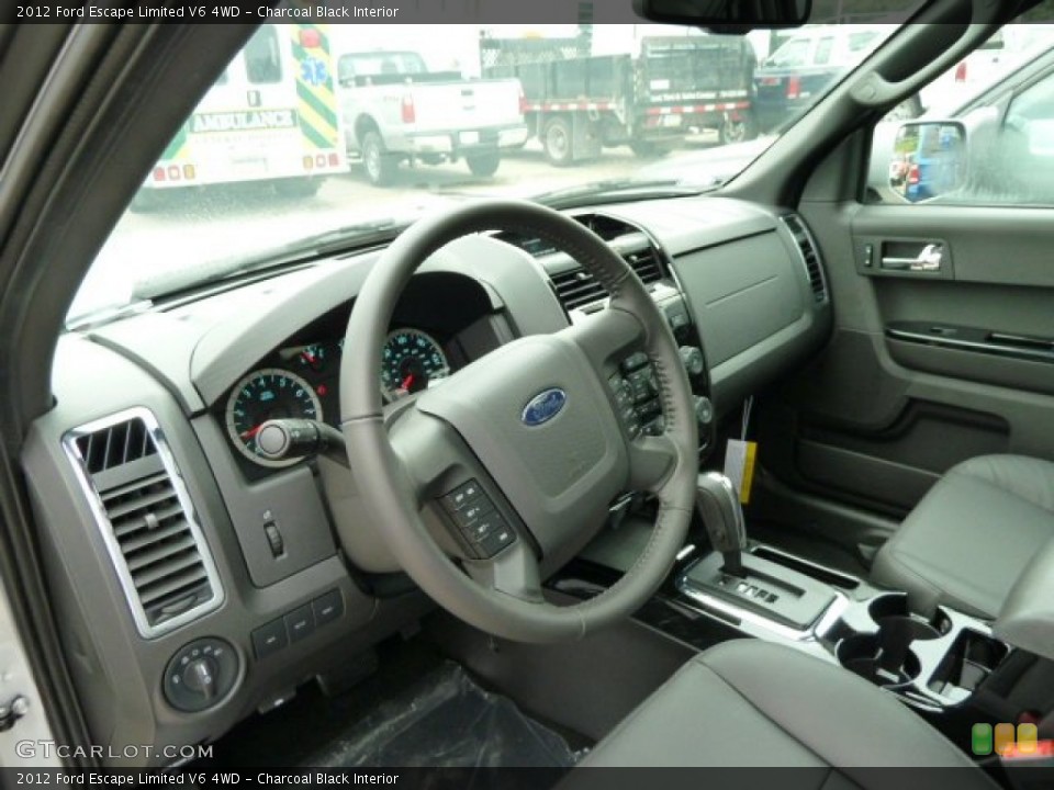 Charcoal Black Interior Photo for the 2012 Ford Escape Limited V6 4WD #51738070