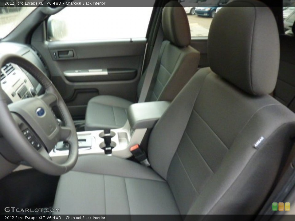 Charcoal Black Interior Photo for the 2012 Ford Escape XLT V6 4WD #51738283