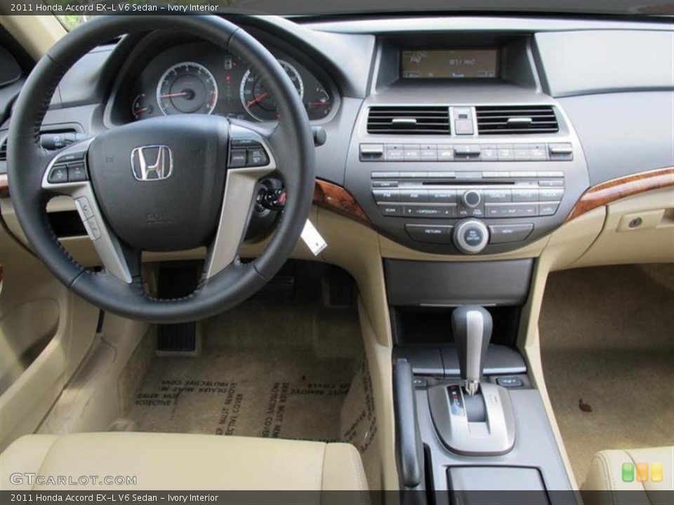 Ivory Interior Dashboard for the 2011 Honda Accord EX-L V6 Sedan #51739360