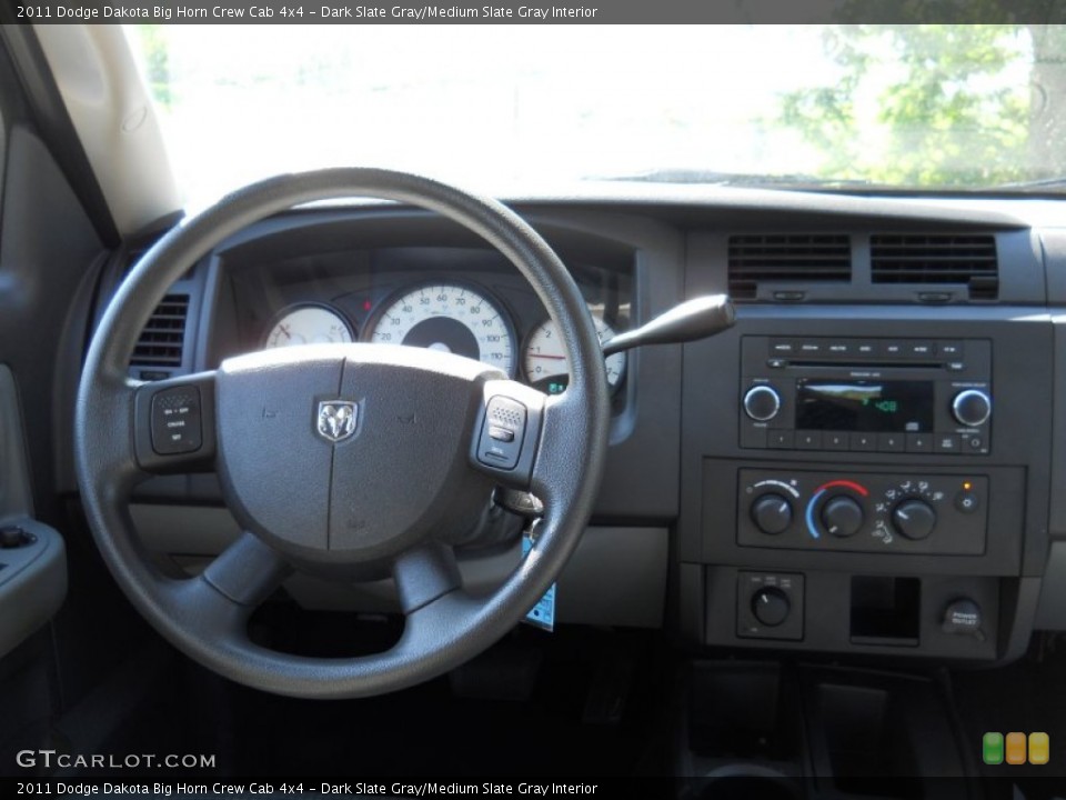 Dark Slate Gray/Medium Slate Gray Interior Dashboard for the 2011 Dodge Dakota Big Horn Crew Cab 4x4 #51739604