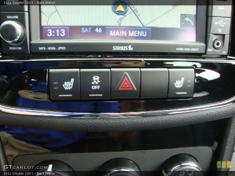 Black Interior Controls for the 2011 Chrysler 200 S #51740263