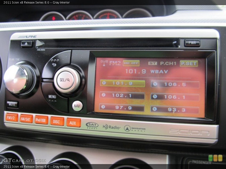 Gray Interior Controls for the 2011 Scion xB Release Series 8.0 #51741649