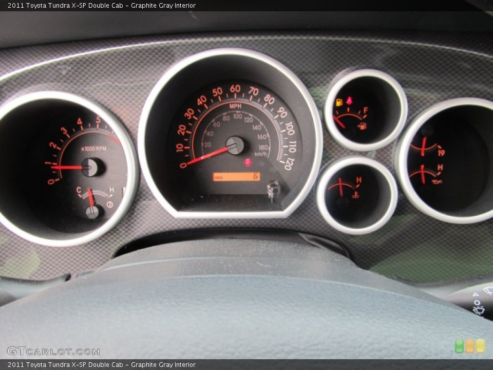 Graphite Gray Interior Gauges for the 2011 Toyota Tundra X-SP Double Cab #51743296