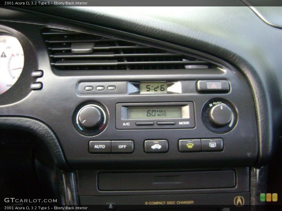 Ebony Black Interior Controls for the 2001 Acura CL 3.2 Type S #51743623