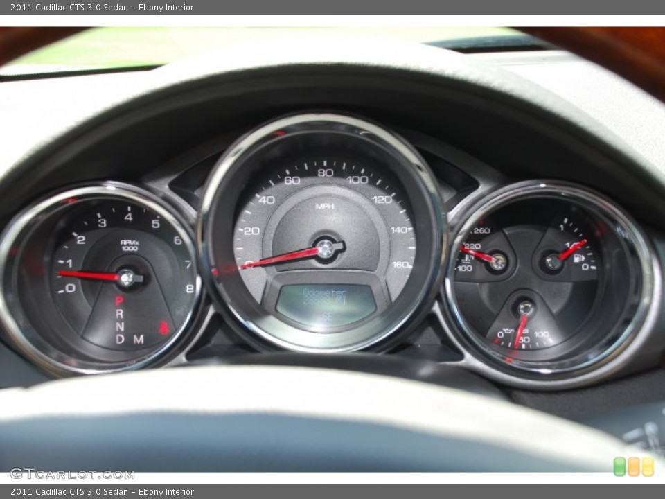 Ebony Interior Gauges for the 2011 Cadillac CTS 3.0 Sedan #51745864