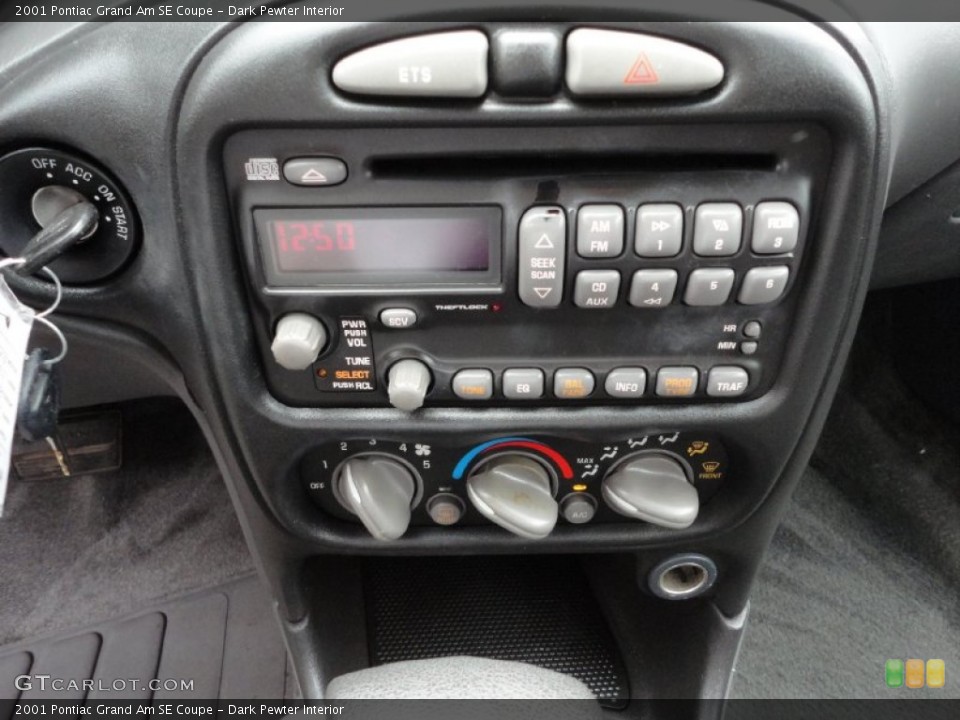 Dark Pewter Interior Controls for the 2001 Pontiac Grand Am SE Coupe #51746266