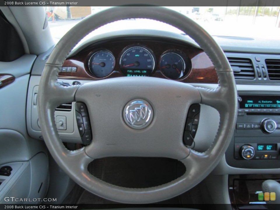 Titanium Interior Steering Wheel for the 2008 Buick Lucerne CXS #51747235