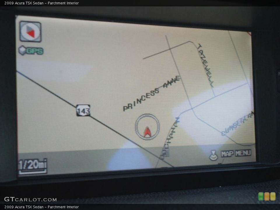 Parchment Interior Navigation for the 2009 Acura TSX Sedan #51747829
