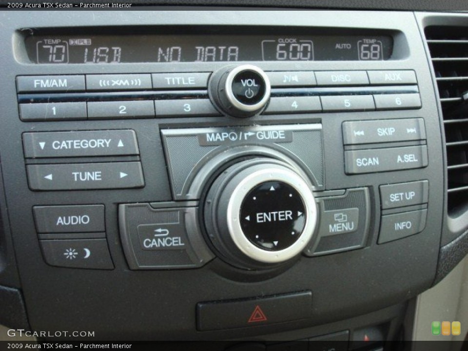 Parchment Interior Controls for the 2009 Acura TSX Sedan #51747844