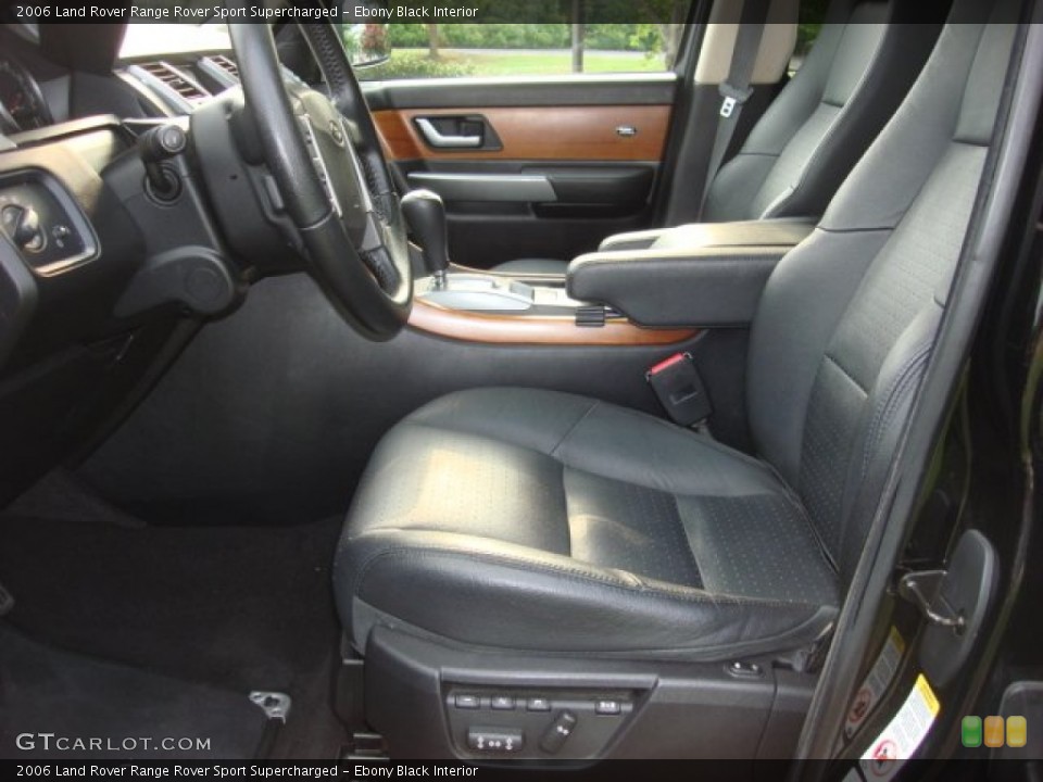 Ebony Black Interior Photo for the 2006 Land Rover Range Rover Sport Supercharged #51748693