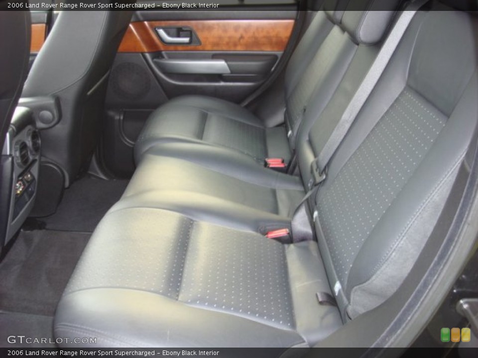 Ebony Black Interior Photo for the 2006 Land Rover Range Rover Sport Supercharged #51748708