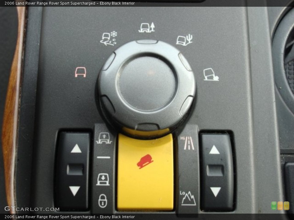 Ebony Black Interior Controls for the 2006 Land Rover Range Rover Sport Supercharged #51748888