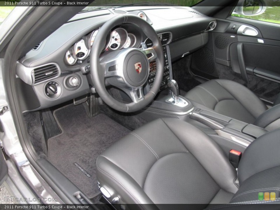Black Interior Prime Interior for the 2011 Porsche 911 Turbo S Coupe #51752269
