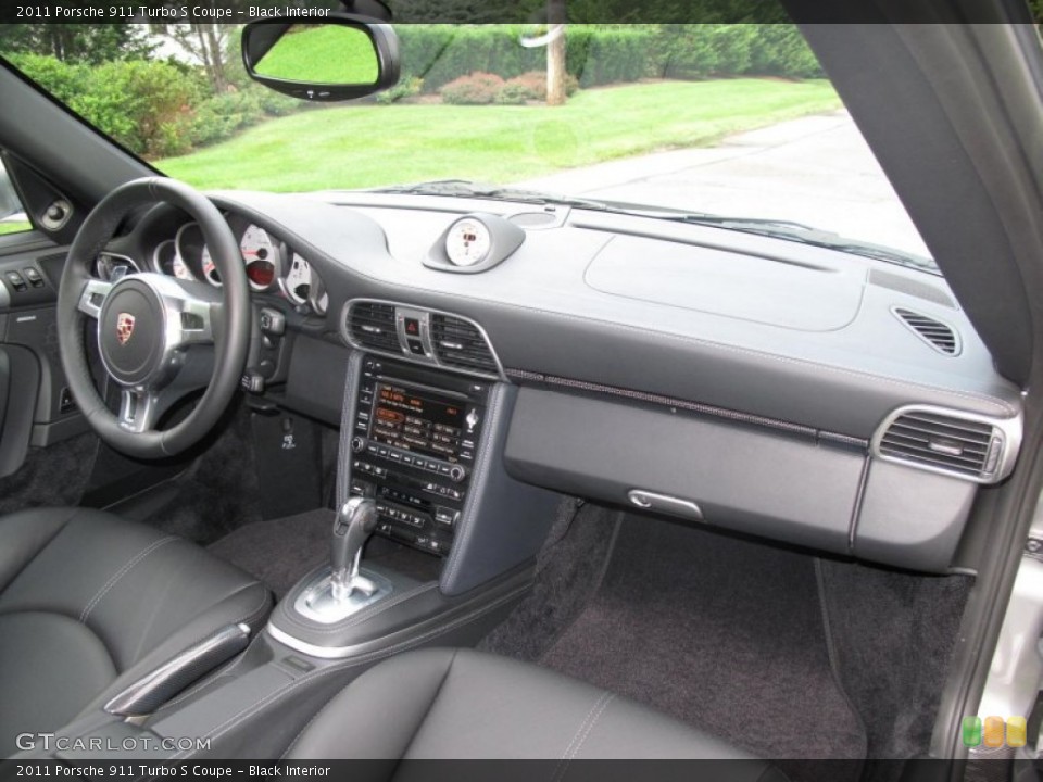Black Interior Dashboard for the 2011 Porsche 911 Turbo S Coupe #51752347