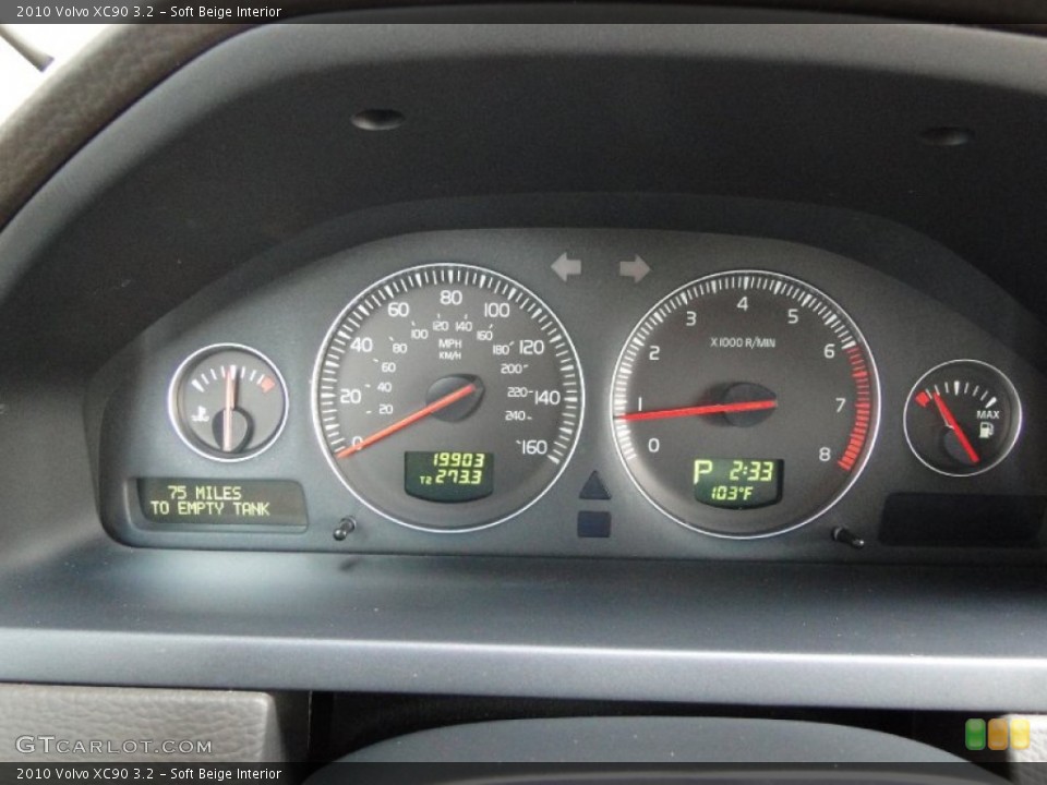Soft Beige Interior Gauges for the 2010 Volvo XC90 3.2 #51752980