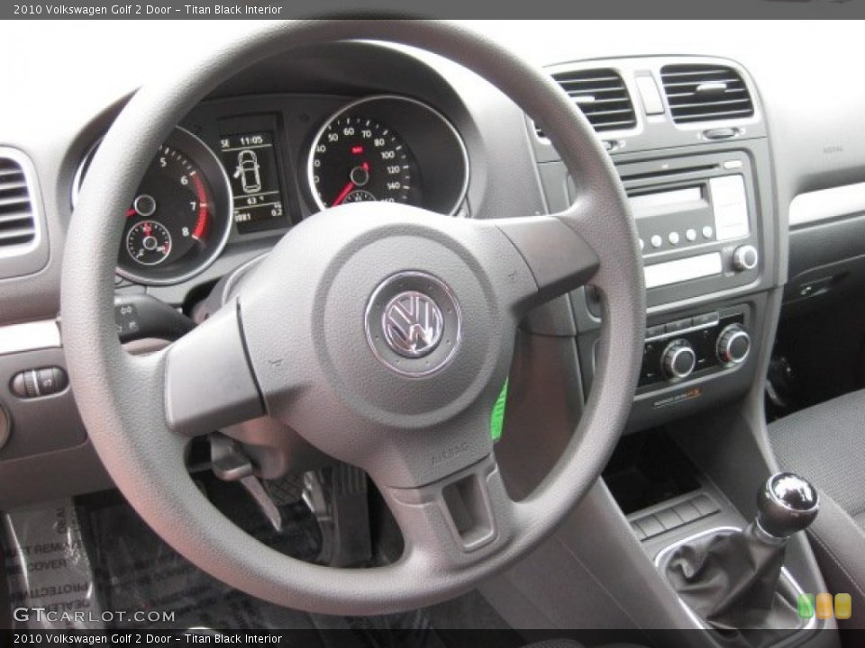 Titan Black Interior Photo for the 2010 Volkswagen Golf 2 Door #51753508
