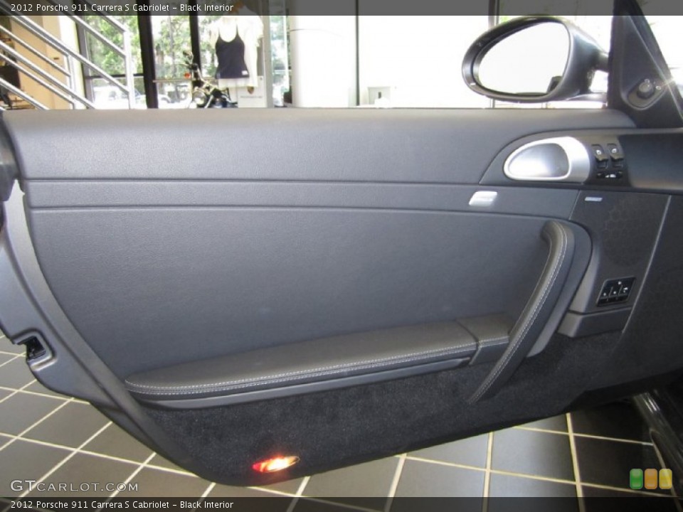 Black Interior Door Panel for the 2012 Porsche 911 Carrera S Cabriolet #51755464