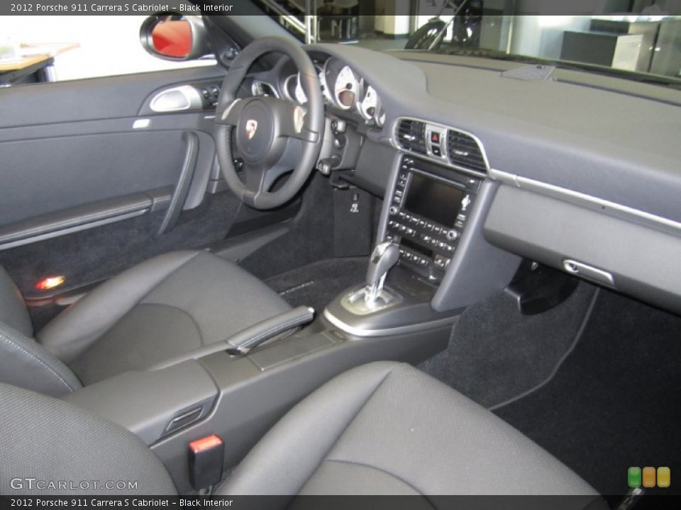 Black Interior Dashboard for the 2012 Porsche 911 Carrera S Cabriolet #51755551