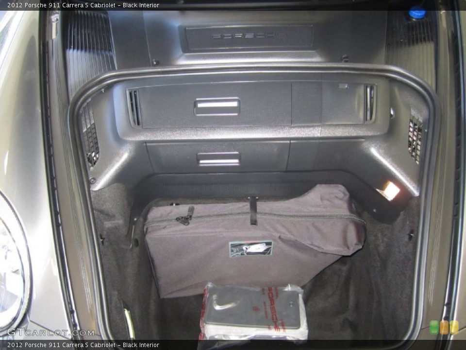 Black Interior Trunk for the 2012 Porsche 911 Carrera S Cabriolet #51755611