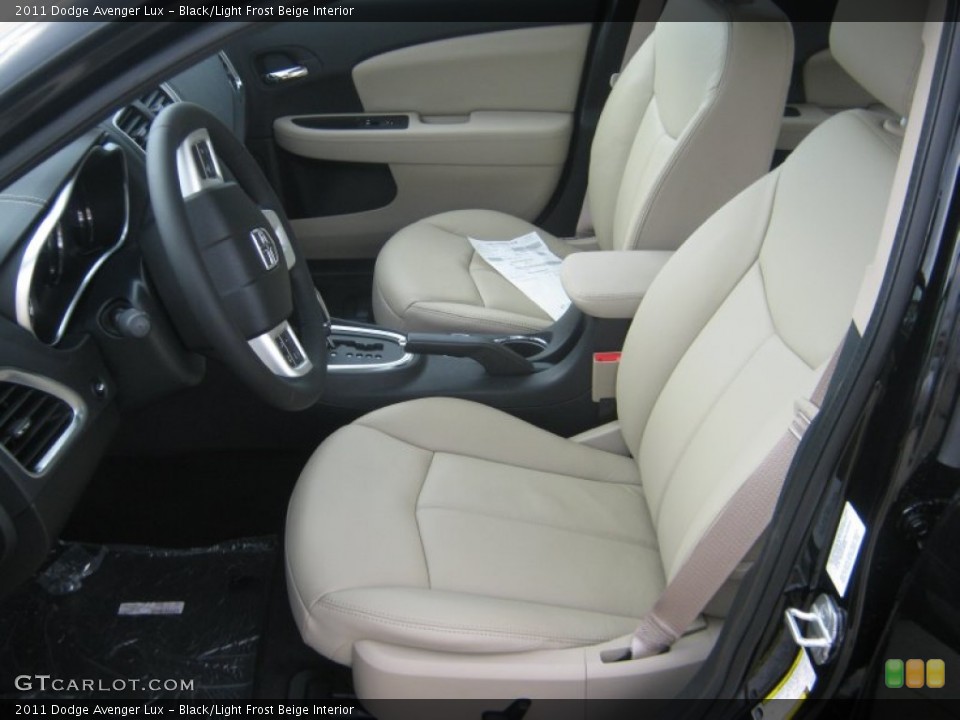 Black/Light Frost Beige Interior Photo for the 2011 Dodge Avenger Lux #51756006