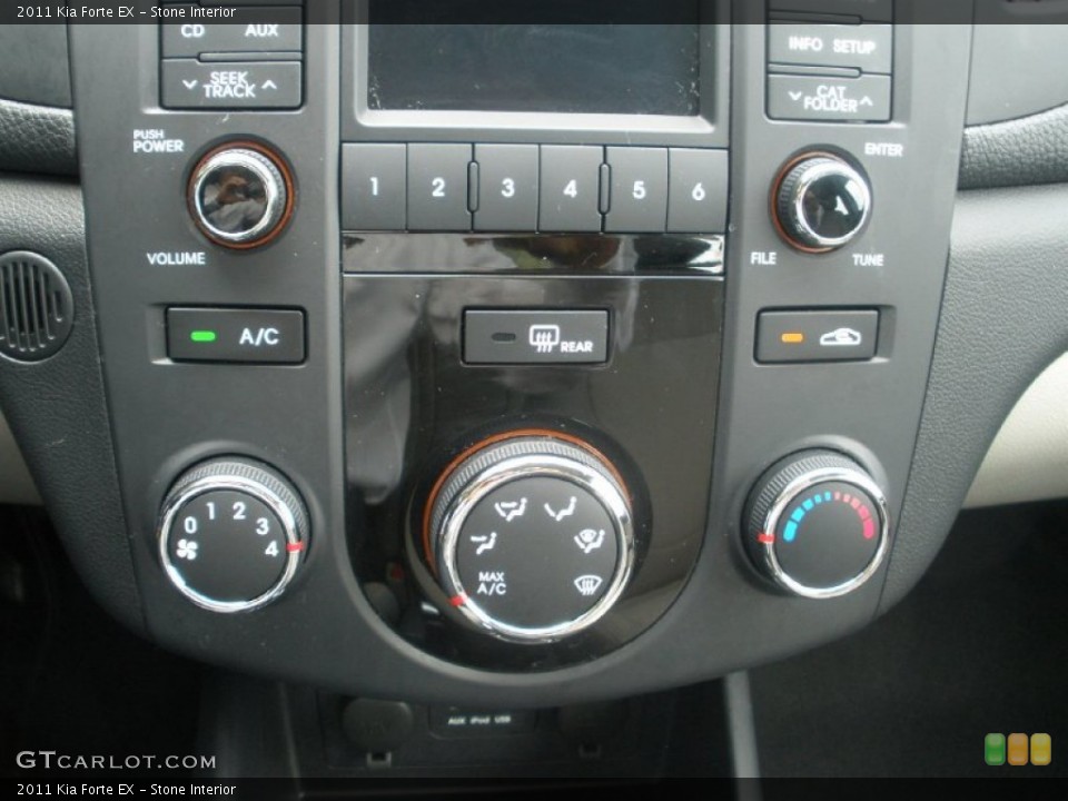 Stone Interior Controls for the 2011 Kia Forte EX #51757057
