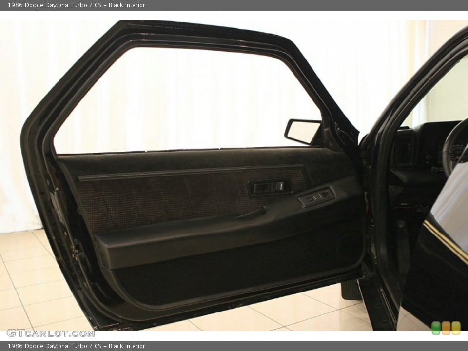 Black Interior Door Panel for the 1986 Dodge Daytona Turbo Z CS #51759790