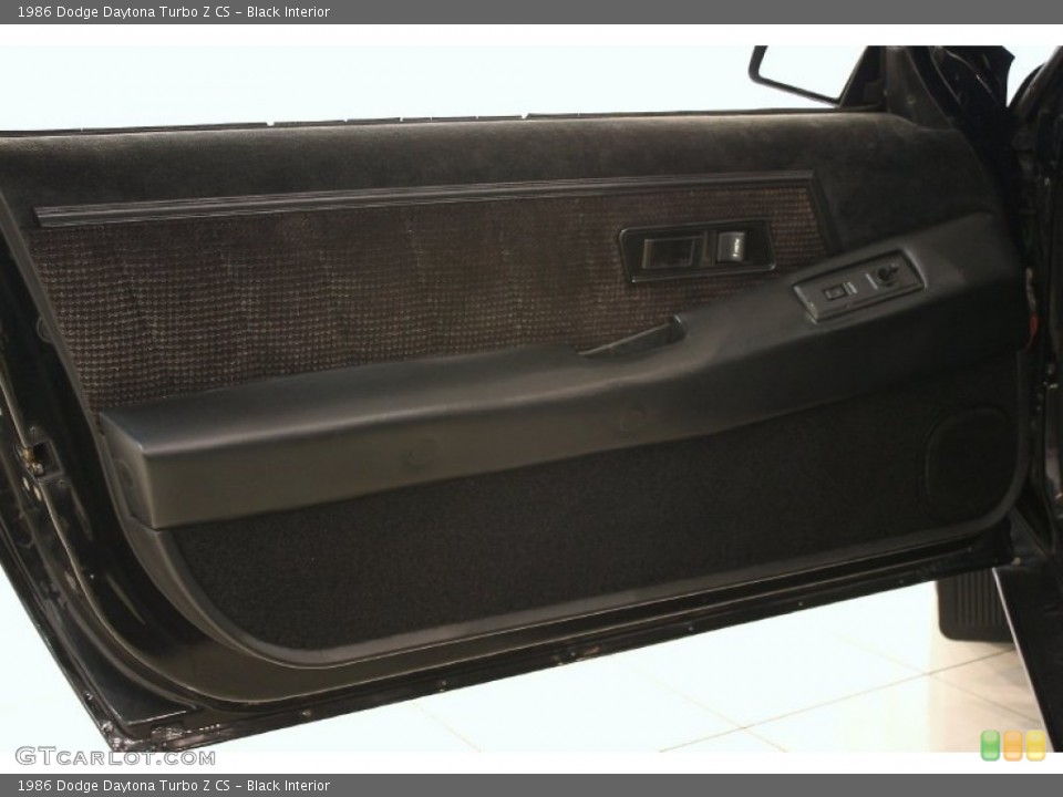 Black Interior Door Panel for the 1986 Dodge Daytona Turbo Z CS #51759805