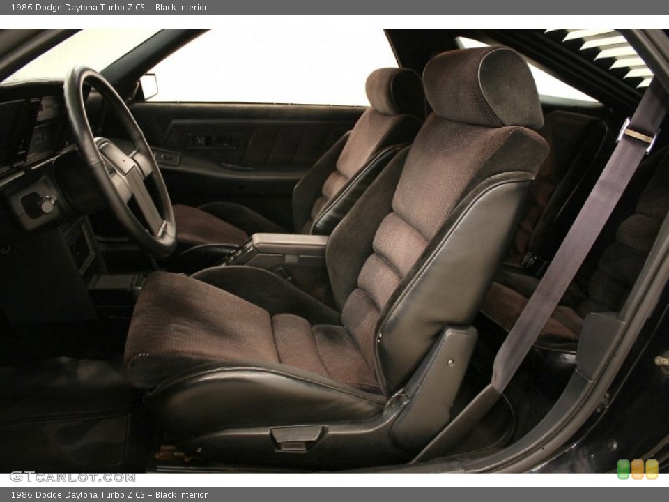 Black Interior Photo for the 1986 Dodge Daytona Turbo Z CS #51759853