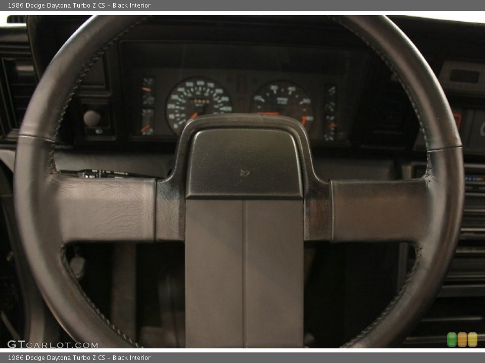Black Interior Steering Wheel for the 1986 Dodge Daytona Turbo Z CS #51759886