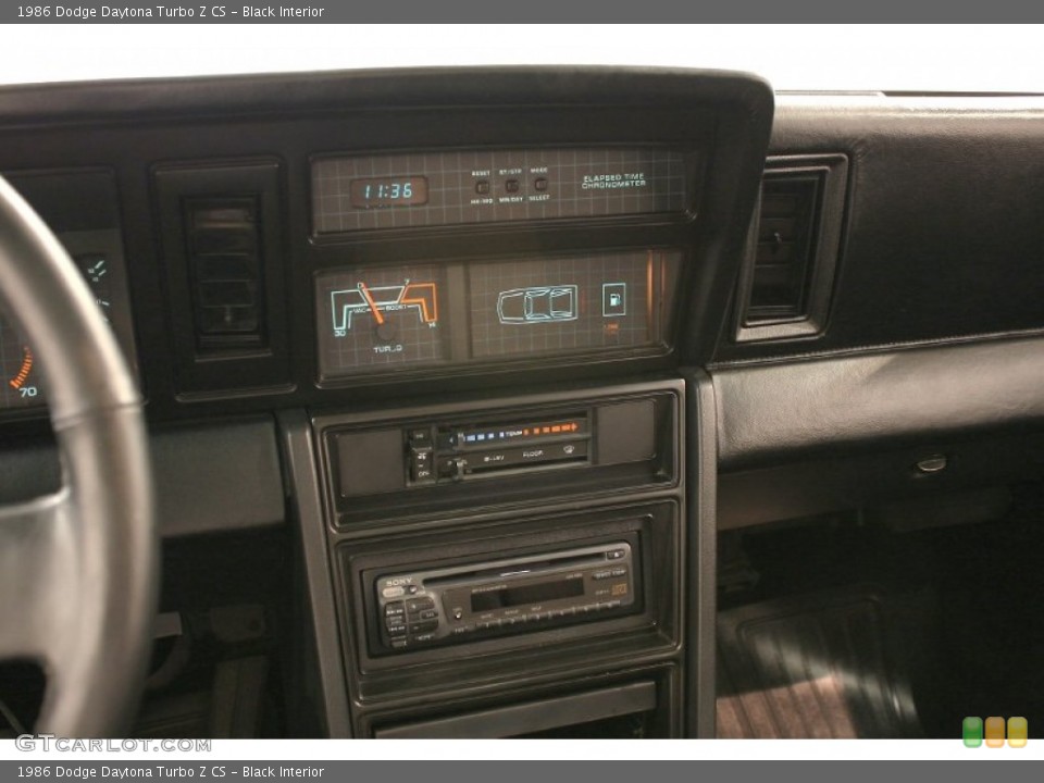 Black Interior Controls for the 1986 Dodge Daytona Turbo Z CS #51759925
