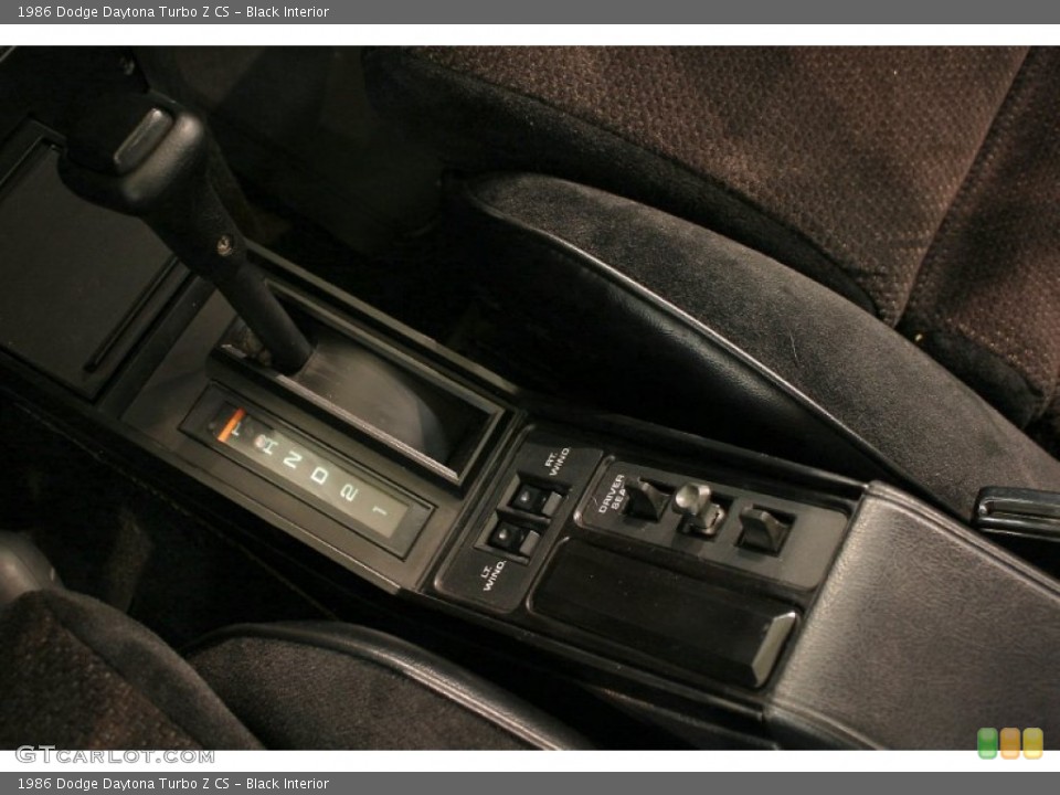 Black Interior Transmission for the 1986 Dodge Daytona Turbo Z CS #51759967