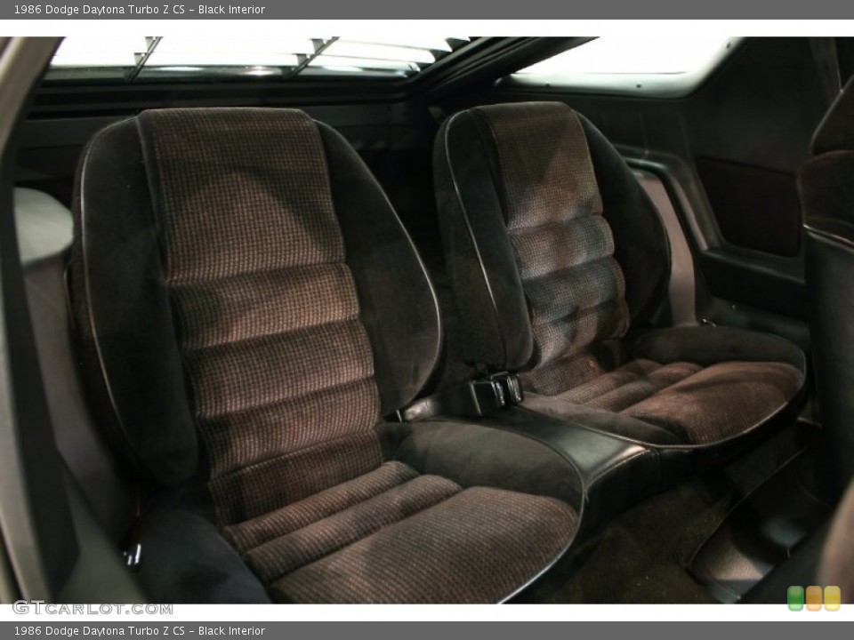 Black Interior Photo for the 1986 Dodge Daytona Turbo Z CS #51759997