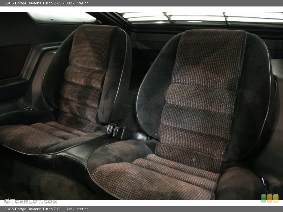 Black Interior Photo for the 1986 Dodge Daytona Turbo Z CS #51760009