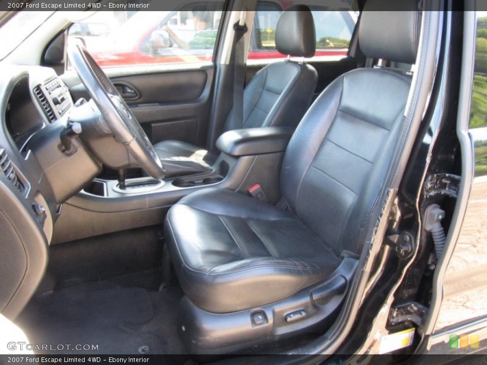Ebony Interior Photo for the 2007 Ford Escape Limited 4WD #51760399