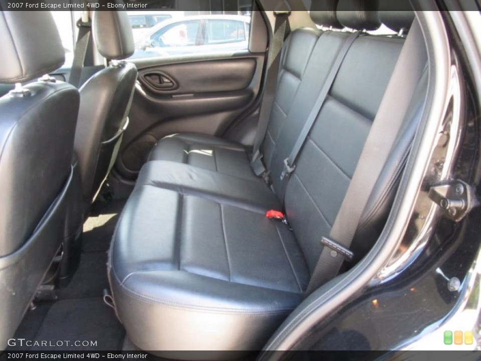 Ebony Interior Photo for the 2007 Ford Escape Limited 4WD #51760411